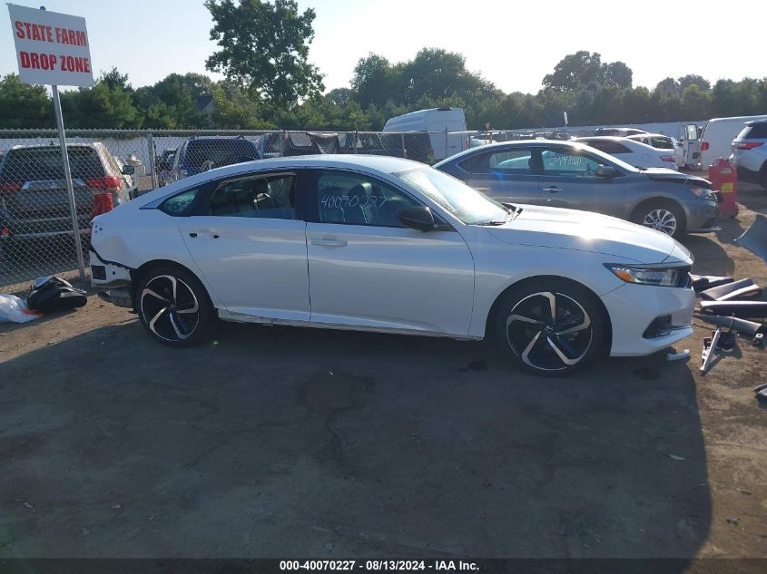 2021 Honda Accord Sport VIN: 1HGCV1F37MA060140 Lot: 40070227