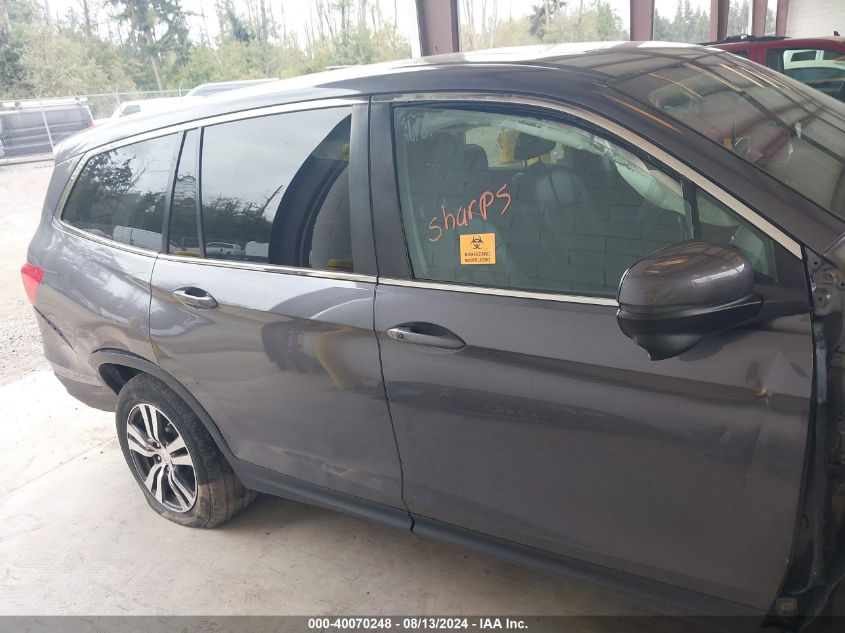 2018 Honda Pilot Ex-L VIN: 5FNYF6H5XJB011174 Lot: 40070248