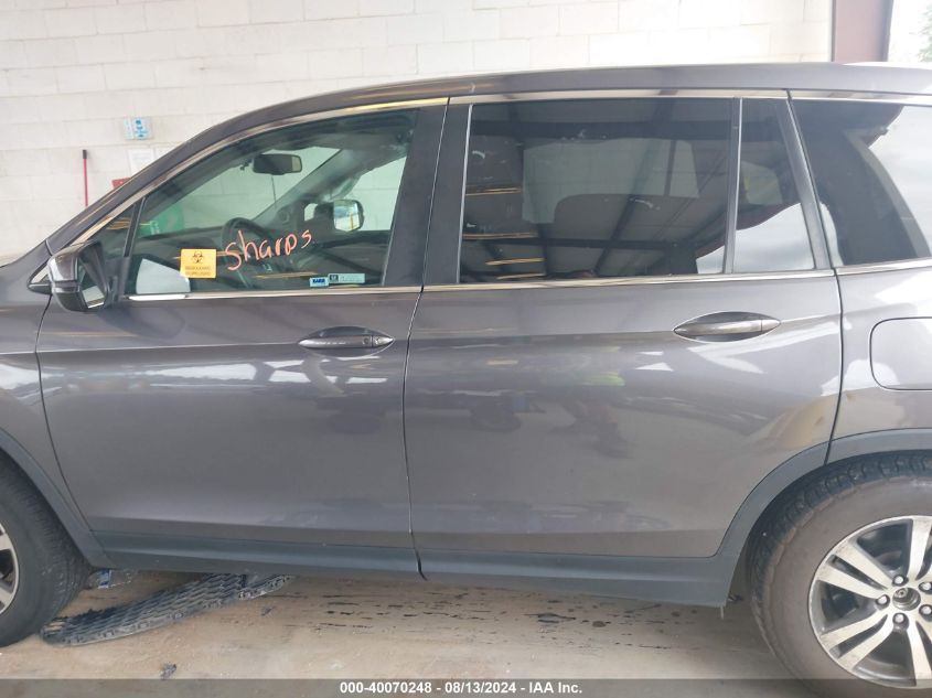 2018 Honda Pilot Ex-L VIN: 5FNYF6H5XJB011174 Lot: 40070248