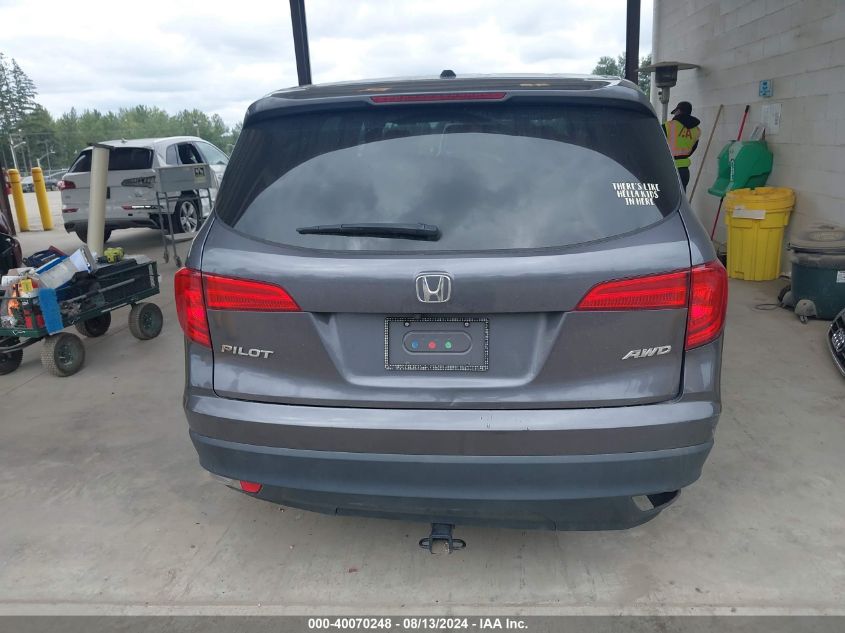 2018 Honda Pilot Ex-L VIN: 5FNYF6H5XJB011174 Lot: 40070248