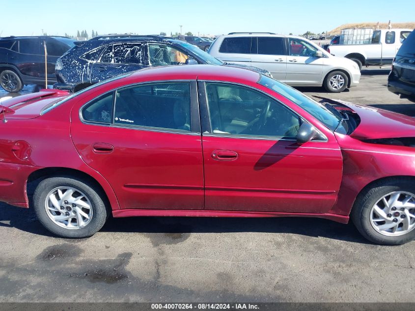 2005 Pontiac Grand Am Se VIN: 1G2NE52F85M236406 Lot: 40070264