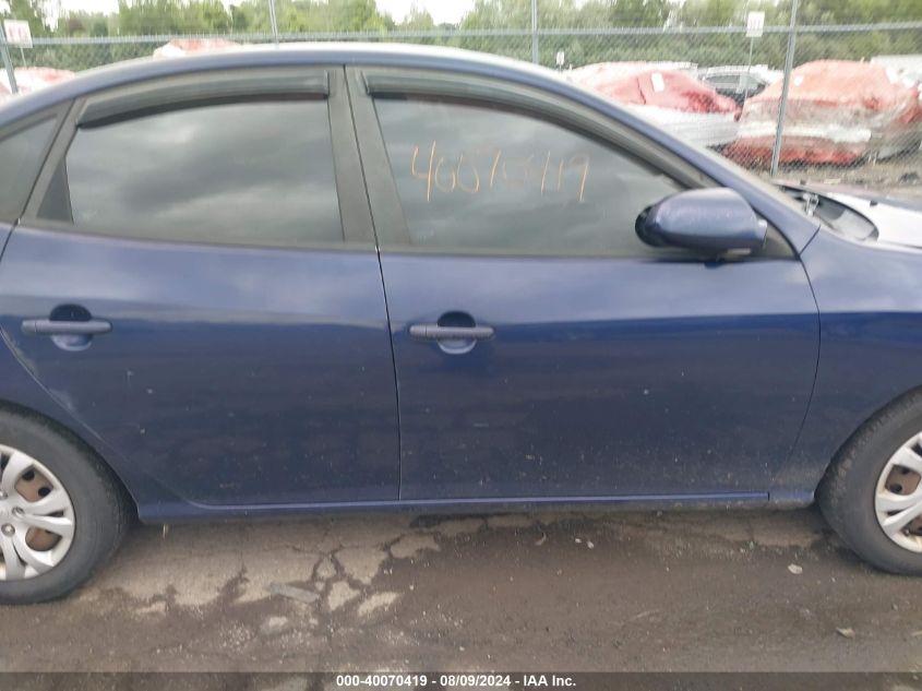 2010 Hyundai Elantra Blue VIN: KMHDU4AD0AU049364 Lot: 40070419