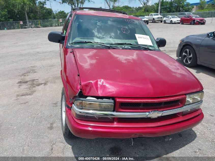 2005 Chevrolet Blazer Ls VIN: 1GNCS18X55K100368 Lot: 40070426