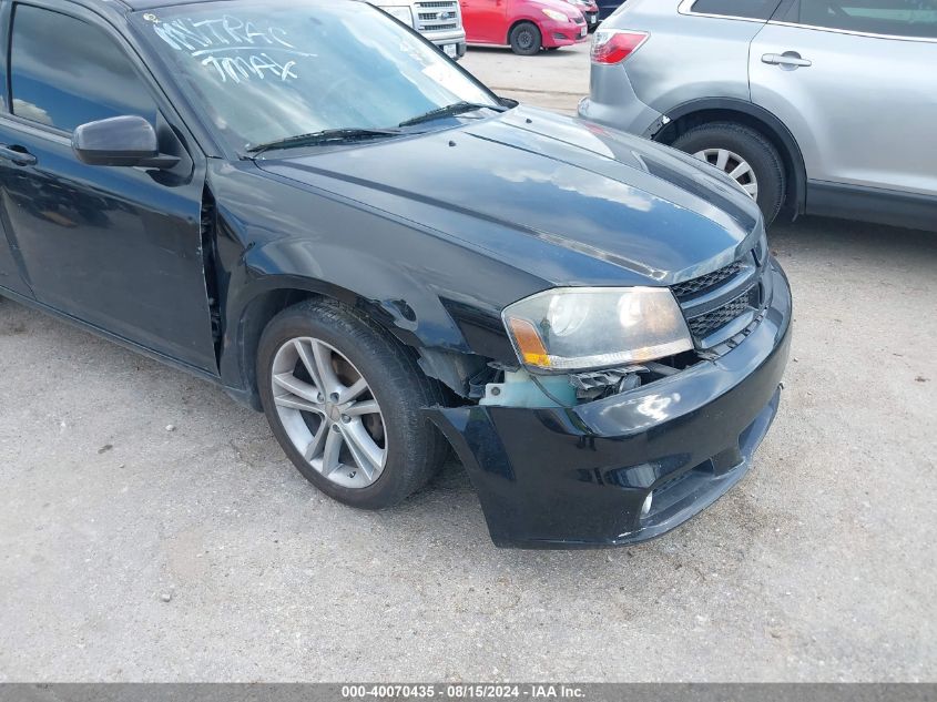 2014 Dodge Avenger Sxt VIN: 1C3CDZCB8EN187764 Lot: 40070435