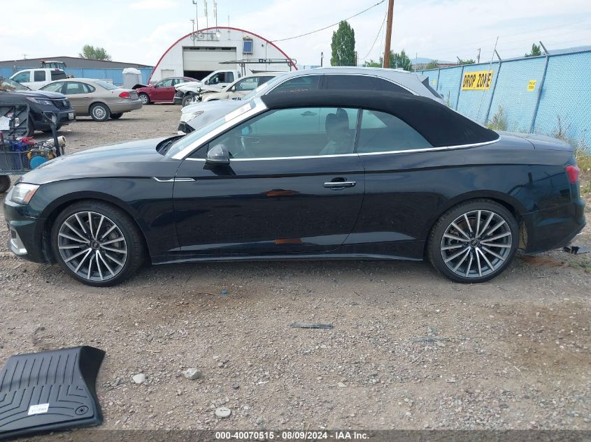 2022 Audi A5 Cabriolet Premium 45 Tfsi Quattro S Tronic VIN: WAU2AGF52NN005774 Lot: 40070515