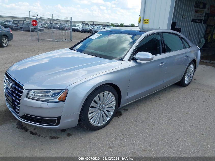 2015 Audi A8 L 4.0T VIN: WAU32AFD3FN013731 Lot: 40070530