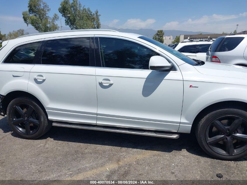 2013 Audi Q7 3.0T S Line Prestige VIN: WA1DGAFE4DD012358 Lot: 40070534