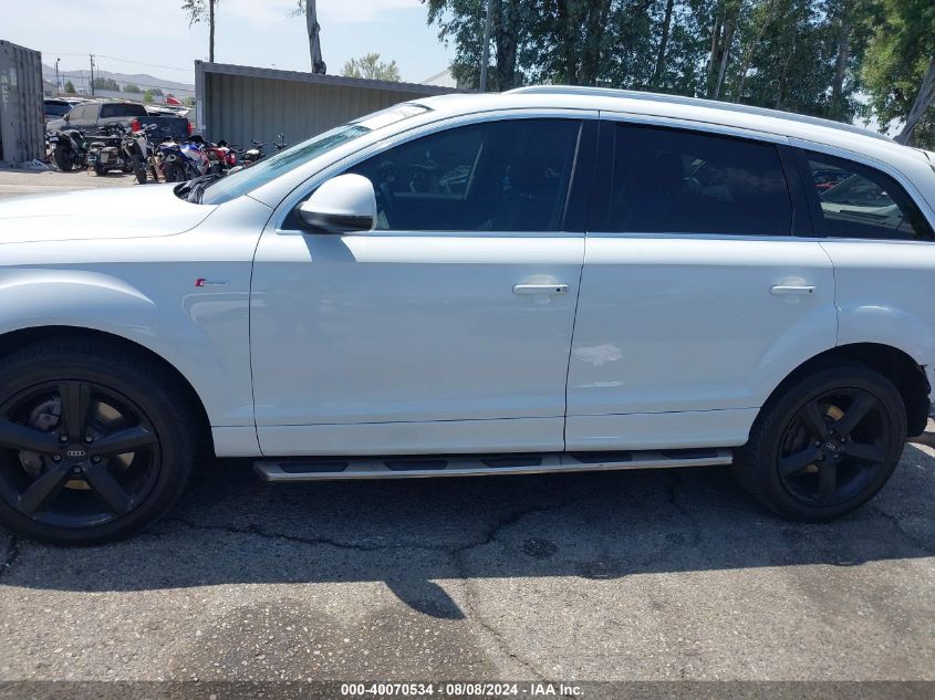 2013 Audi Q7 3.0T S Line Prestige VIN: WA1DGAFE4DD012358 Lot: 40070534