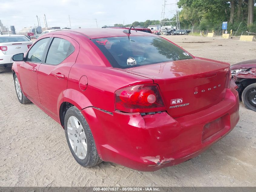 1C3CDZAB6DN615719 2013 Dodge Avenger Se