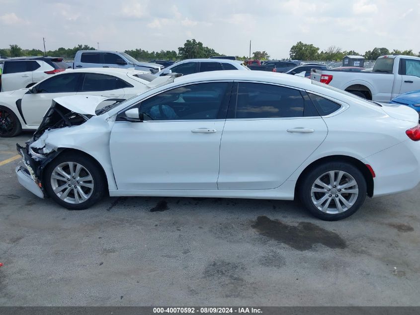 2016 Chrysler 200 Limited VIN: 1C3CCCAB4GN141726 Lot: 40070592