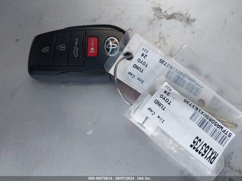 2024 Toyota Tundra Limited VIN: 5TFWA5DB9RX163735 Lot: 40070614