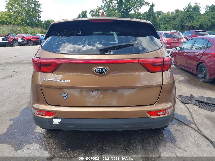 2017 Kia Sportage Lx VIN: KNDPM3AC4H7236814 Lot: 40070623