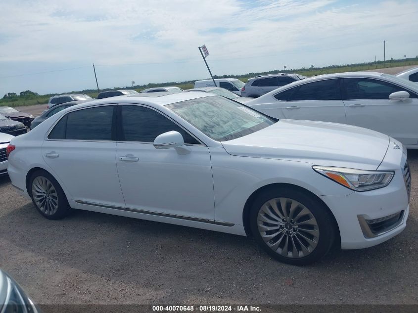 2018 Genesis G90 3.3T Premium VIN: KMHG34JA8JU047576 Lot: 40070648