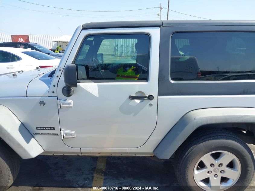 2012 Jeep Wrangler Sport VIN: 1C4AJWAGXCL214061 Lot: 40070716