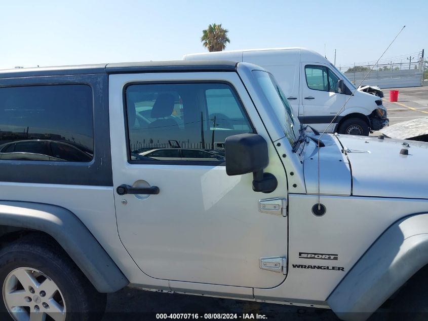 2012 Jeep Wrangler Sport VIN: 1C4AJWAGXCL214061 Lot: 40070716