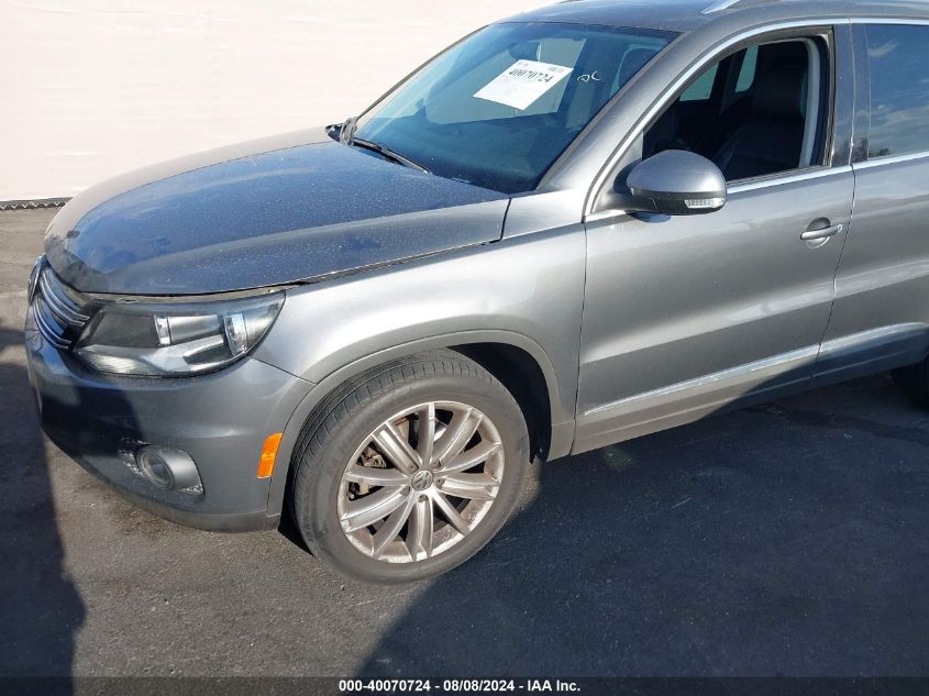 2012 Volkswagen Tiguan Se VIN: WVGAV7AX2CW006163 Lot: 40070724
