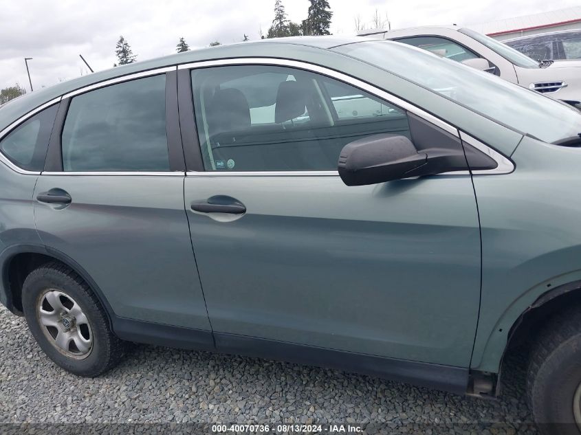 2012 Honda Cr-V Lx VIN: 2HKRM4H39CH622802 Lot: 40070736