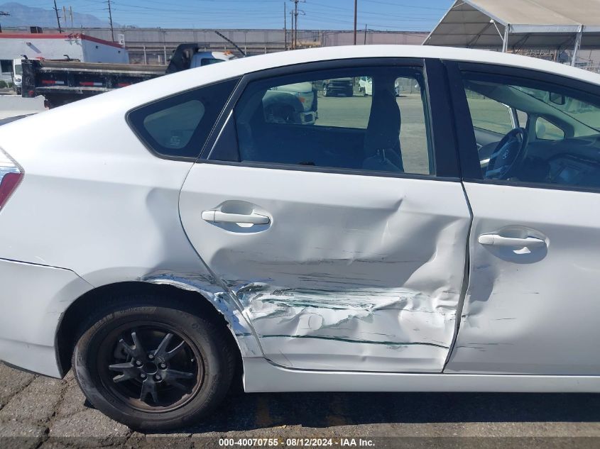 2013 Toyota Prius Two VIN: JTDKN3DU6D5668984 Lot: 40070755