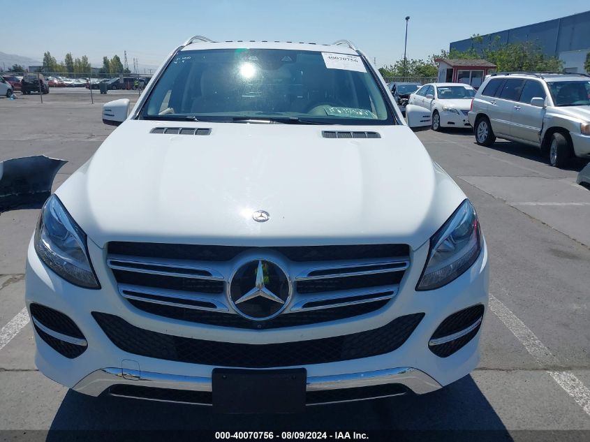 2016 Mercedes-Benz Gle 300D 4Matic VIN: 4JGDA0EB4GA792680 Lot: 40070756