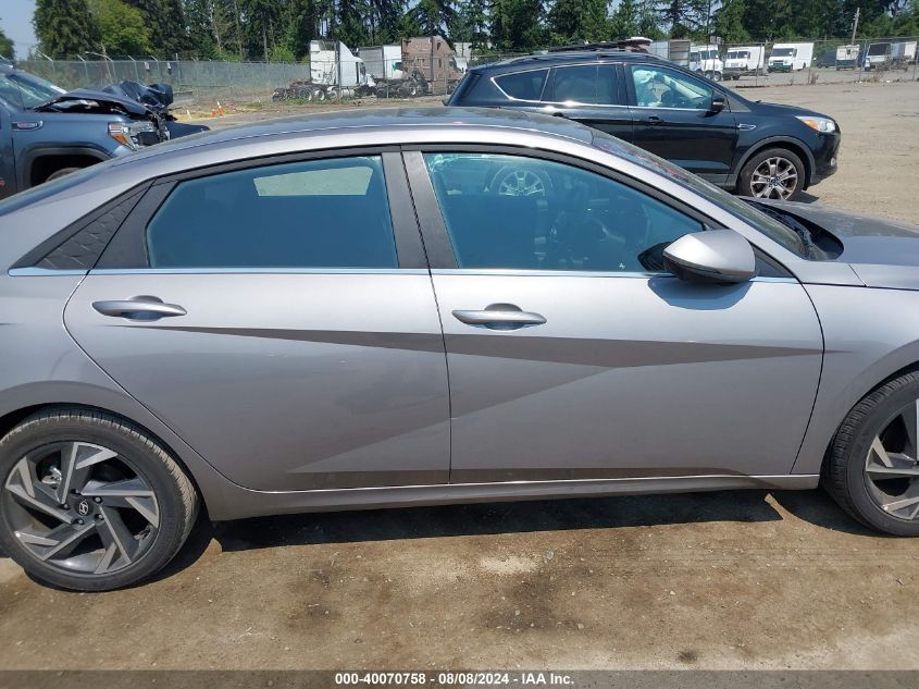 2024 Hyundai Elantra Limited VIN: KMHLP4DG3RU801630 Lot: 40070758