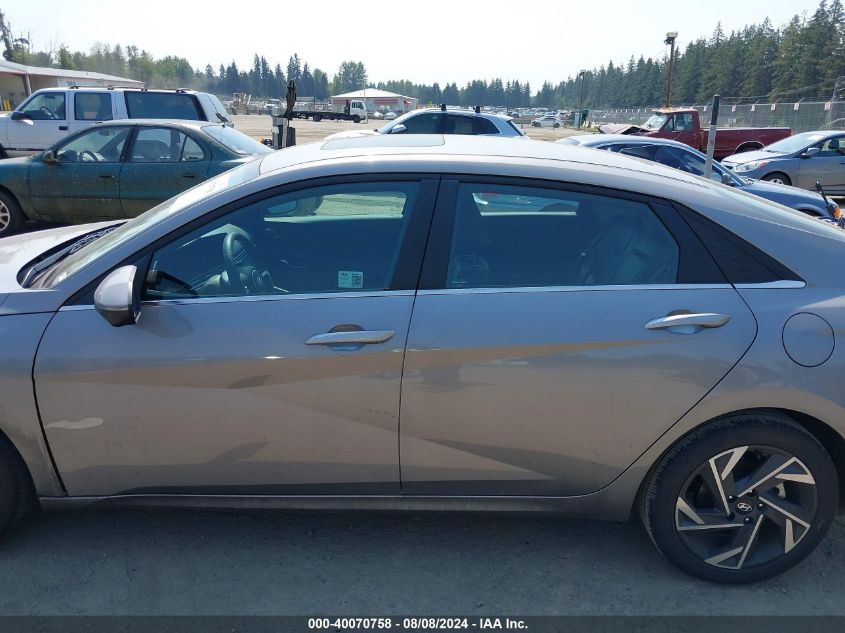 2024 Hyundai Elantra Limited VIN: KMHLP4DG3RU801630 Lot: 40070758