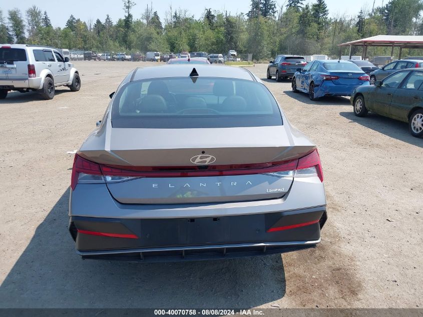 2024 Hyundai Elantra Limited VIN: KMHLP4DG3RU801630 Lot: 40070758