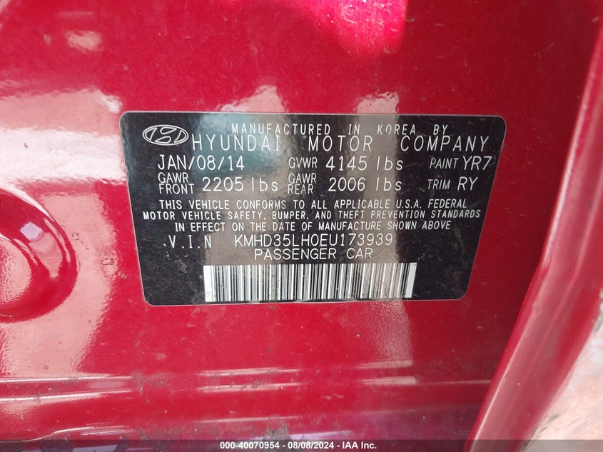 KMHD35LH0EU173939 2014 Hyundai Elantra Gt