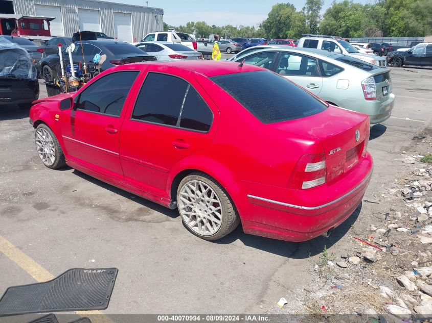 2001 Volkswagen Jetta Wolfsburg VIN: 3VWPD69M01M181608 Lot: 40070994