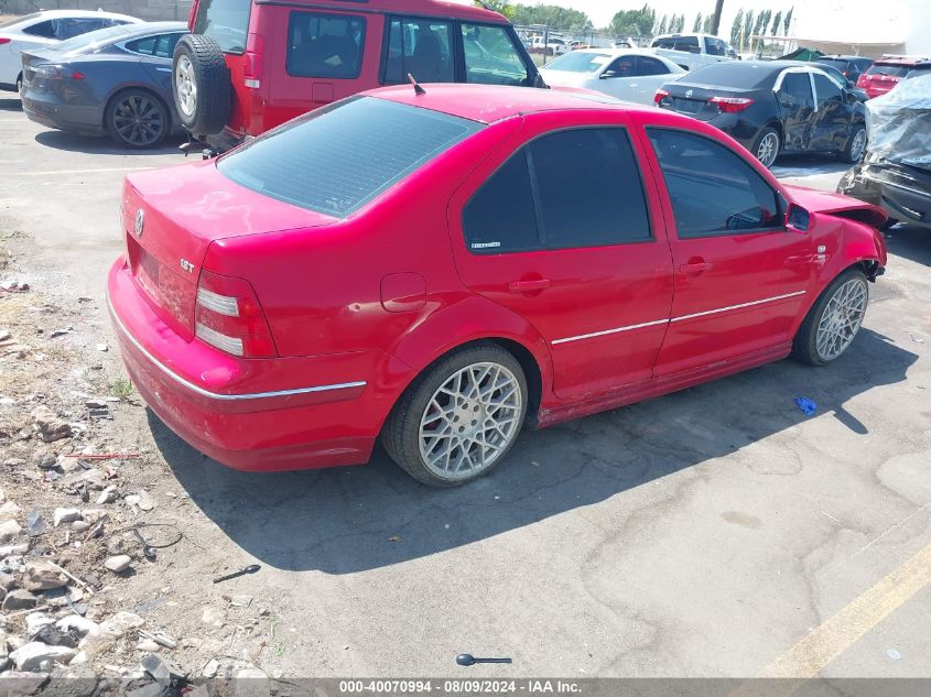 2001 Volkswagen Jetta Wolfsburg VIN: 3VWPD69M01M181608 Lot: 40070994