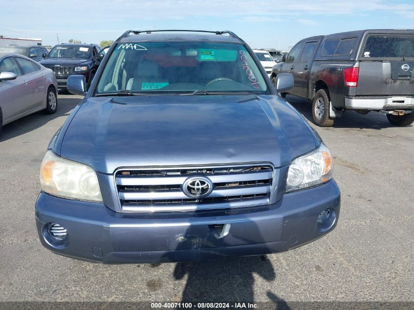 2007 Toyota Highlander V6 VIN: JTEEP21AX70230316 Lot: 40071100