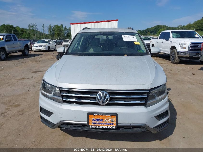 2018 Volkswagen Tiguan 2.0T S VIN: 3VV0B7AX7JM123227 Lot: 40071138