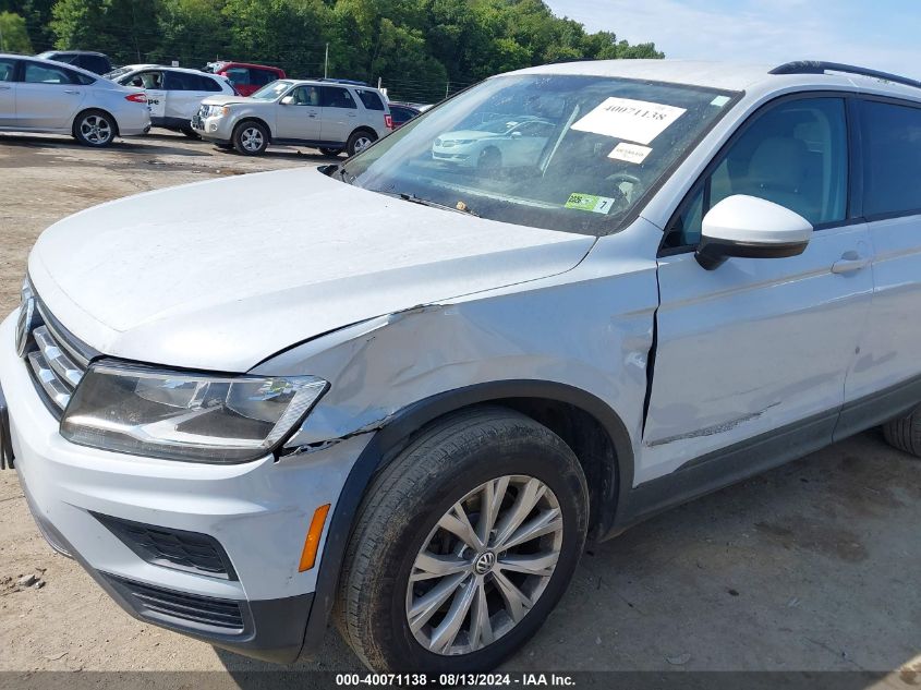 2018 Volkswagen Tiguan 2.0T S VIN: 3VV0B7AX7JM123227 Lot: 40071138