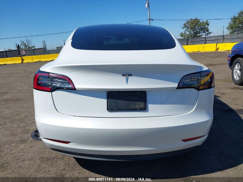 2021 Tesla Model 3 Standard Range Plus Rear-Wheel Drive VIN: 5YJ3E1EA5MF986414 Lot: 40071141