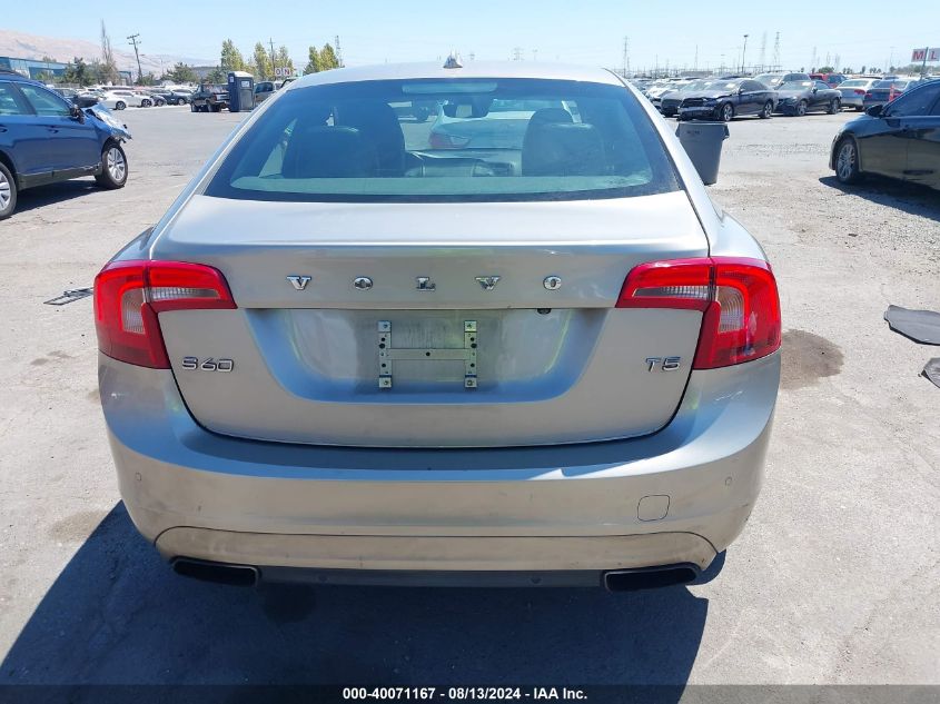 2015 VOLVO S60 PREMIER - YV140MFK4F1340671