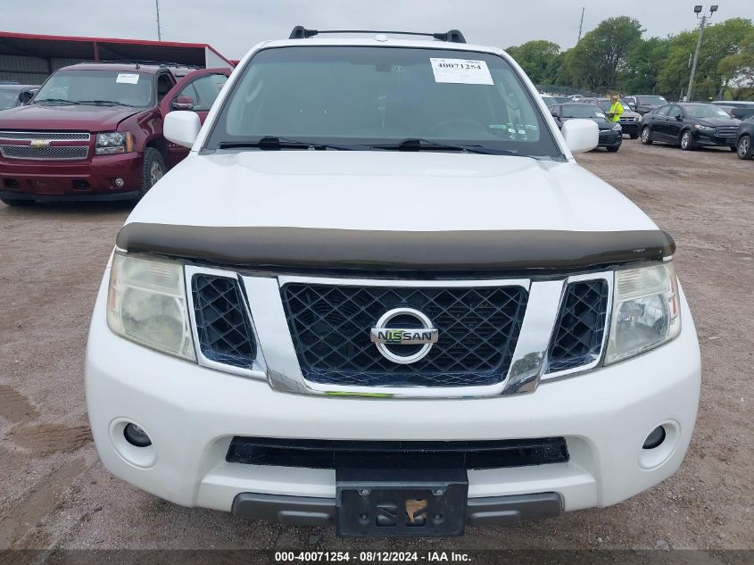 2008 Nissan Pathfinder Le V8 VIN: 5N1BR18B08C624333 Lot: 40071254