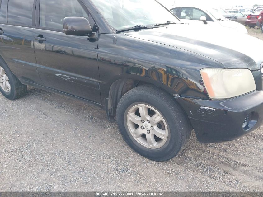 2002 Toyota Highlander V6 VIN: JTEHF21A420060530 Lot: 40071255