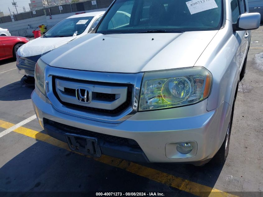 2010 Honda Pilot Ex-L VIN: 5FNYF4H50AB029736 Lot: 40071273