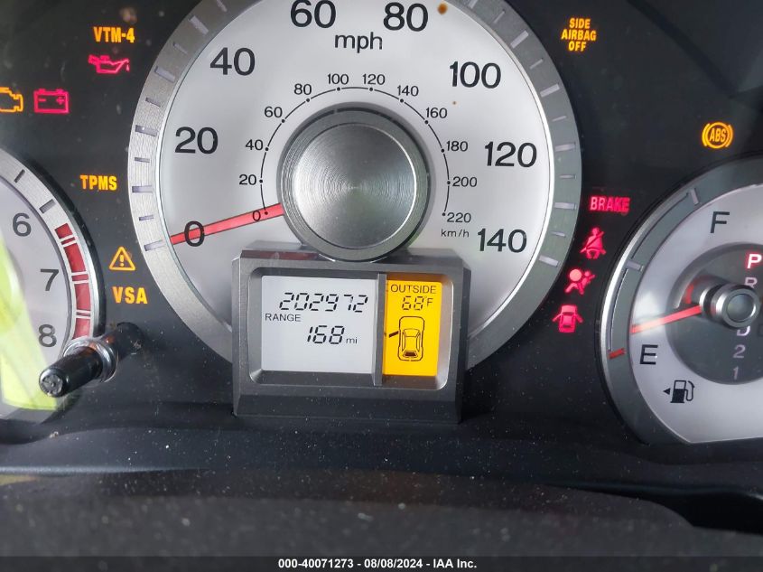 2010 Honda Pilot Ex-L VIN: 5FNYF4H50AB029736 Lot: 40071273