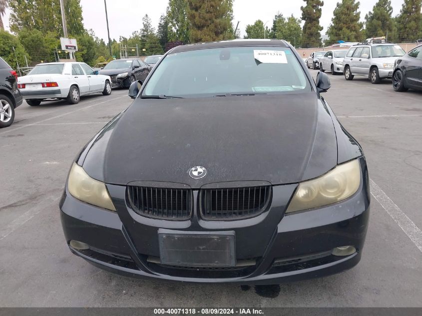 2007 BMW 328I I Sulev VIN: WBAVC53507FZ79251 Lot: 40071318
