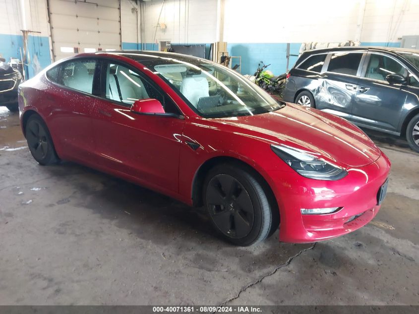 5YJ3E1EB8NF179220 2022 TESLA MODEL 3 - Image 1