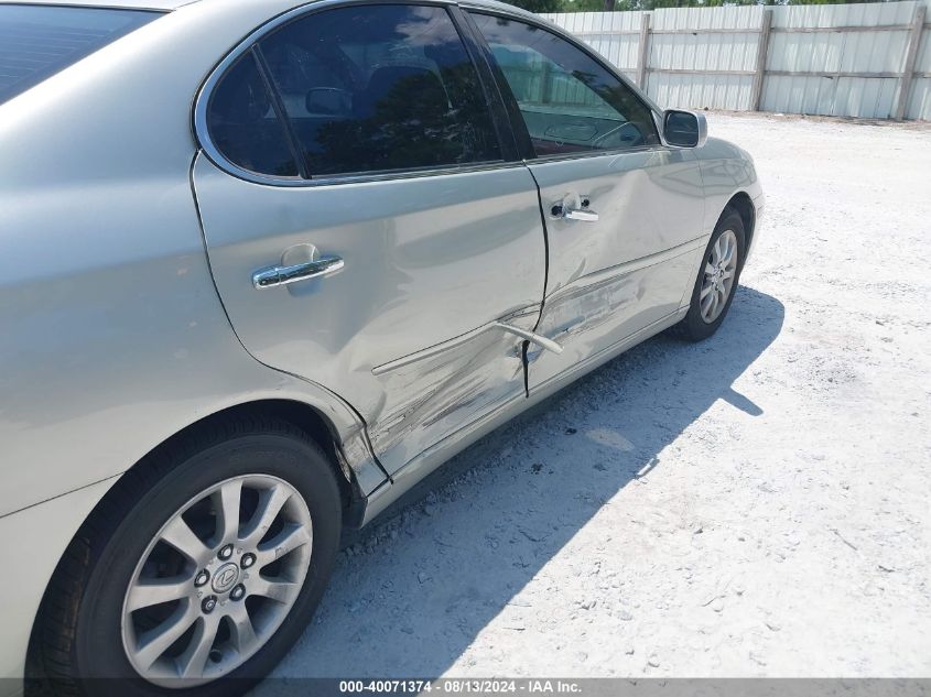 2003 Lexus Es 300 300 VIN: JTHBF30G136016455 Lot: 40071374