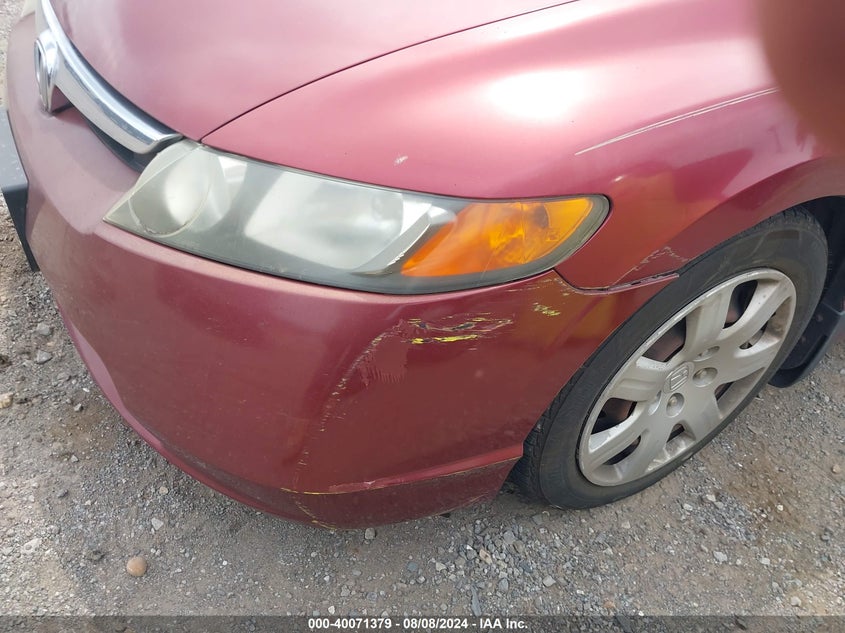 2007 Honda Civic Lx VIN: 1HGFA16557L119947 Lot: 40071379