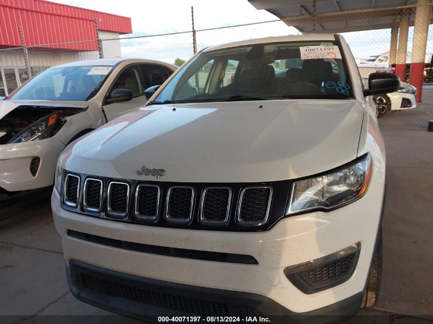 2018 Jeep Compass Sport Fwd VIN: 3C4NJCAB1JT136839 Lot: 40071397