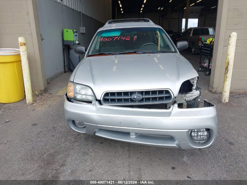 2004 Subaru Outback Outback Awp VIN: 4S3BH675547624217 Lot: 40071421