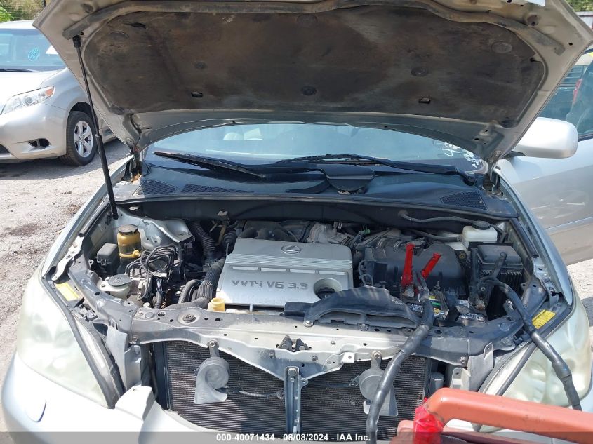 2006 Lexus Rx 330 330 VIN: 2T2HA31UX6C101379 Lot: 40071434