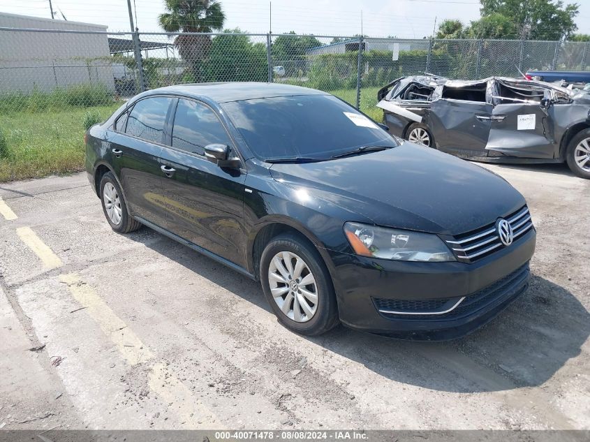 2014 Volkswagen Passat S VIN: 1VWAT7A36EC105206 Lot: 40071478