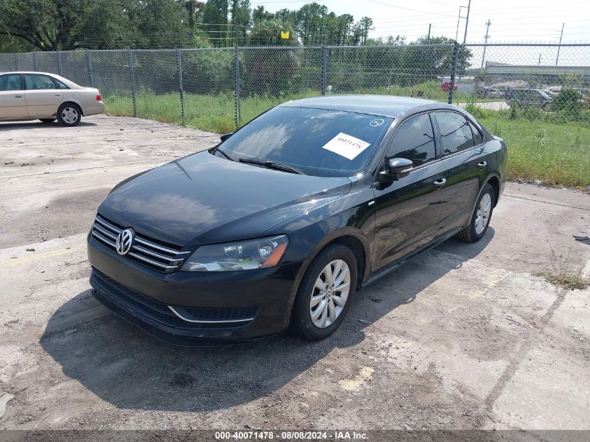 2014 Volkswagen Passat S VIN: 1VWAT7A36EC105206 Lot: 40071478