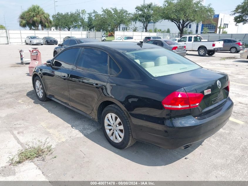 2014 Volkswagen Passat S VIN: 1VWAT7A36EC105206 Lot: 40071478