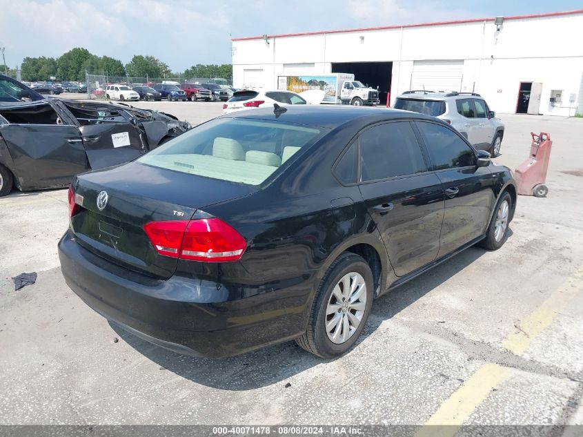 2014 Volkswagen Passat S VIN: 1VWAT7A36EC105206 Lot: 40071478