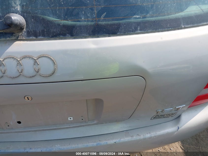 2001 Audi A4 1.8T Avant Quattro VIN: WAUKC68D71A130487 Lot: 40071596